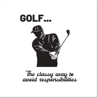 Funny Golf Definition Posters and Art